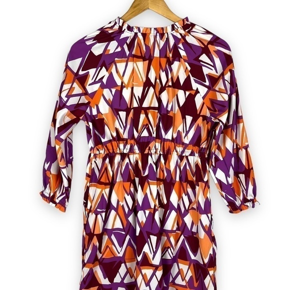 4 for $40 SALE! Wayward Fancies by eShakti Abstract Dress, Maroon Multi, Size 6 - Picture 12 of 13